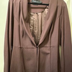 Brown peplum blazer